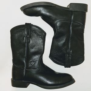 Ariat Heritage Roper Western Boot Black Size 7